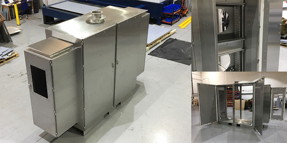 CUSTOM MANUFACTURED STAINLESS STEEL CABINETS